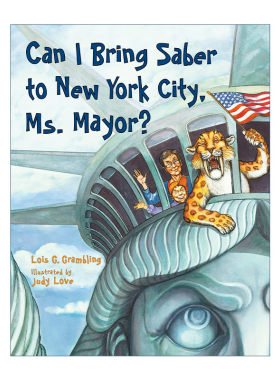 英文原版 Can I Bring Saber to New York Ms. Mayor Prehistoric Pets 我可以带我的剑齿虎去纽约吗 史前宠物系列 儿童恐龙主题