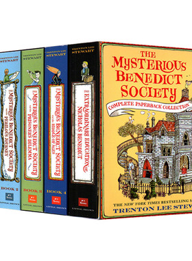 英文原版 The Mysterious Benedict Society Complete Collection 天才神秘会社5册套装 儿童冒险推理侦探小说 英文版