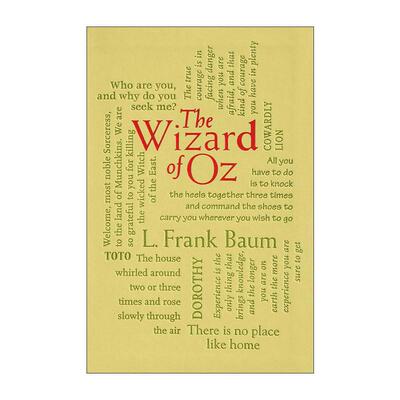 英文原版 The Wizard of Oz 绿野仙踪 第2版 软精装皮质封面词云经典 Word Cloud Classics 英文版 进口英语原版书籍