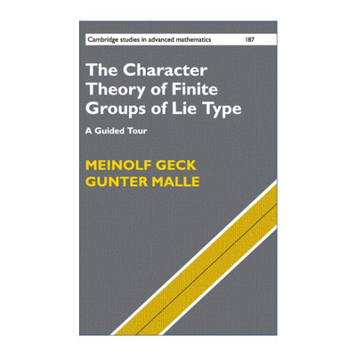 英文原版 The Character Theory of Finite Groups of Lie Type 李型有限群的特征标理论 剑桥高等数学研究系列 精装 英文版