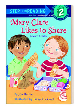 英文原版 Step into Reading 2 -Mary Clare Likes to Share A Math Reader 爱与朋友分享的玛丽 英文版 进口英语原版书籍