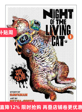 英文原版 Night of Living Cat 1 活猫之夜1 科幻恐怖漫画 Hawkman 英文版 进口英语原版书籍