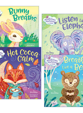 英文原版 Mindfulness Moments for Kids 儿童正念启蒙认知绘本 4册 纸板书 Anni Betts 英文版 进口英语原版书籍
