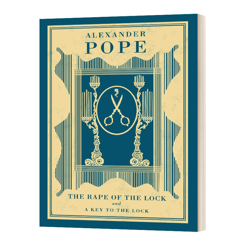 英文原版 the rape of the lock and a key to the lock 秀发遭劫记