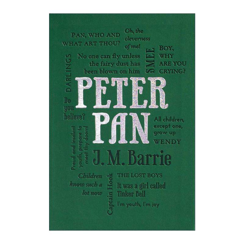英文原版 Peter Pan 小飞侠彼得潘 第2版 软精装皮质封面词云经典 Word Cloud Classics 英文版 进口英语原版书籍