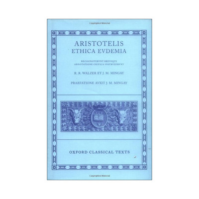 英文原版 Aristotle Ethica Eudemia 亚里士多德 欧代米亚伦理学 精装 英文版 进口英语原版书籍