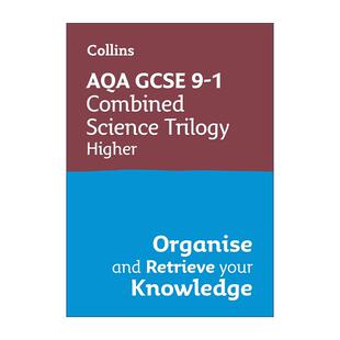 英文原版 Collins AQA GCSE 9-1 Combined Science Higher Organise and Retrieve Your Knowledge 英文版 进口英语原版书籍