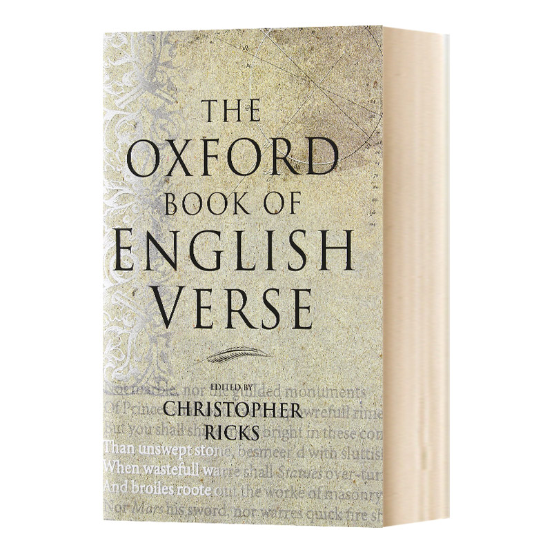 英文原版 The Oxford book of English verse牛津英语诗歌 Christopher Ricks莎士比亚华兹华斯英文版进口英语原版书籍