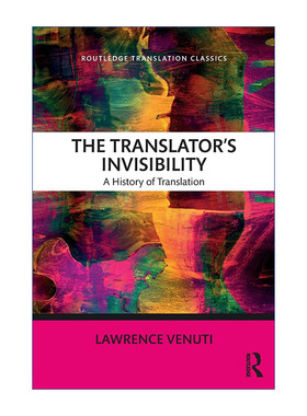 The Translator's Invisibility 译者的隐形 翻译史论进口原版英文书籍