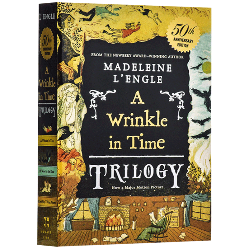 时间的皱折系列 3合1 A Wrinkle in Time Trilogy 英文原版 梅格时空大冒险 时间的皱纹三部曲 纽伯瑞金奖