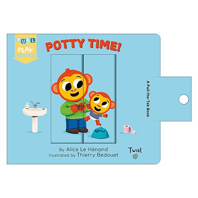 英文原版 Potty Time 厕所时间 纸板书 机关操作书 英文版 进口英语原版书籍