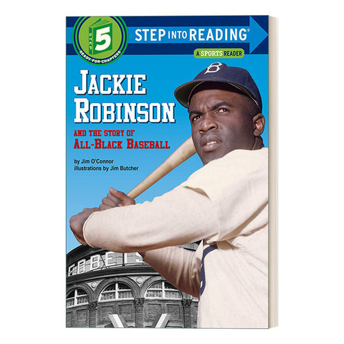 英文原版 Step Into Reading 5 - Jackie Robinson and the Story of All Black Baseball 杰基·罗宾逊和全黑人棒球的故事 兰登