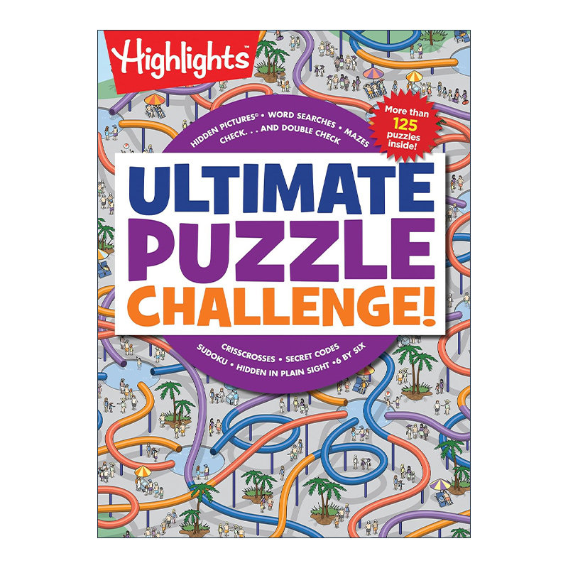 英文原版 Ultimate Puzzle Challenge! 终极解谜挑战 隐藏图片 迷宫 数独 单词搜索 逻辑谜题 游戏活动书 英文版进口英语原版书籍