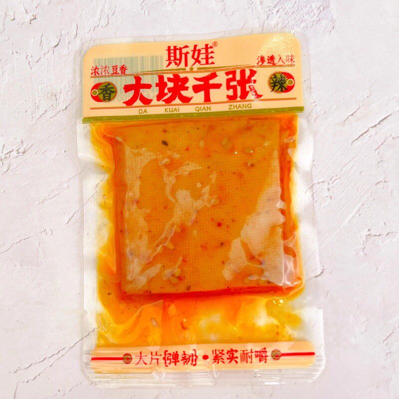 斯娃大块千张香辣味平江豆干湖南平江特产酱干香干湖南豆腐干零食