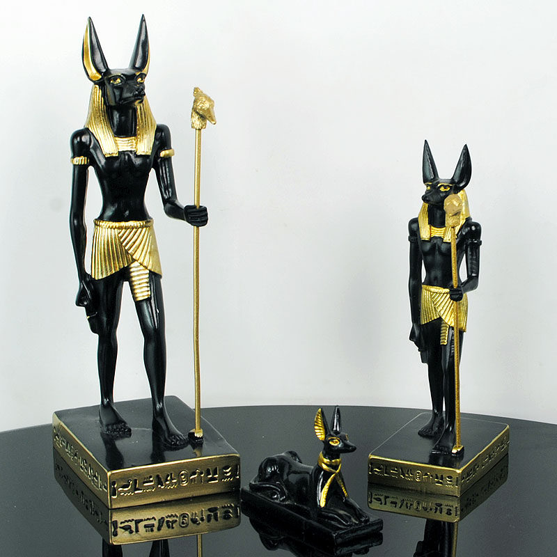 古埃及阿努比斯狗神摆件胡狼神像旅游纪念品家居装饰品工艺品摆设