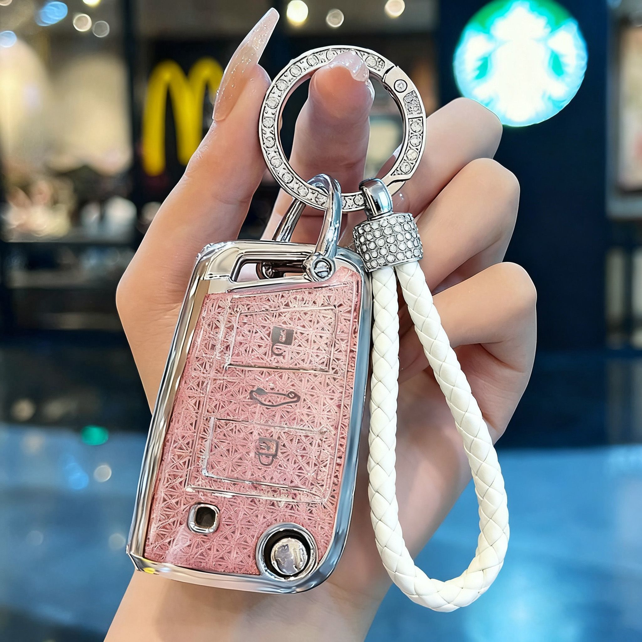 适用于大众帕萨特pro钥匙套id3途观L途昂x揽巡id4高尔夫8凌渡L扣