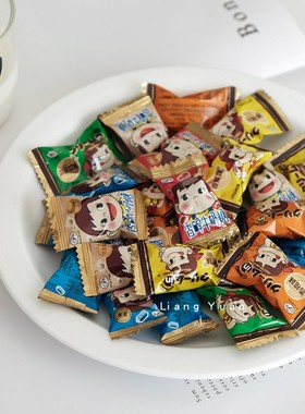 良缘喜糖POKO不二家香醇牛奶硬糖水果味巧克力夹心糖果零食散装