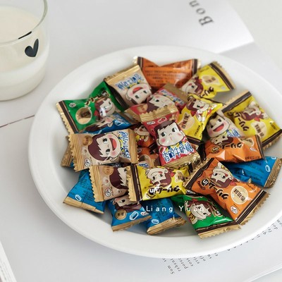 不二家香醇牛奶夹心硬糖儿童零食