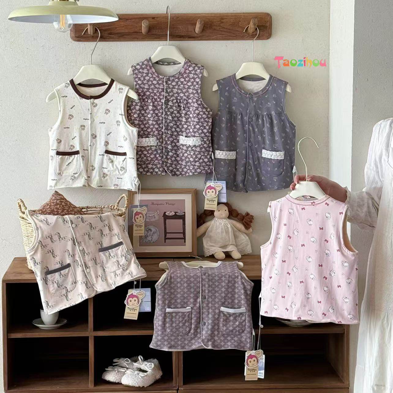 桃子猴秋冬保暖神器双层莱卡马甲62012