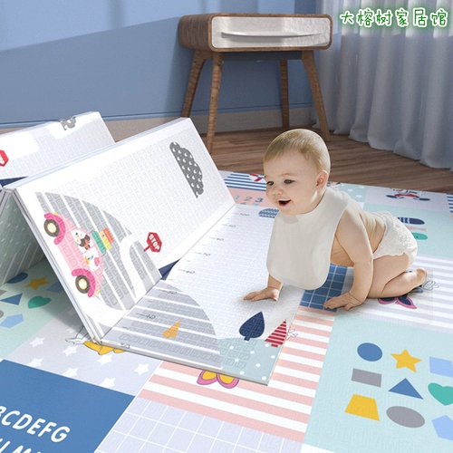 Детский мультяшный игровой коврик для ползания, складной ковер из пены без запаха, увеличенная толщина