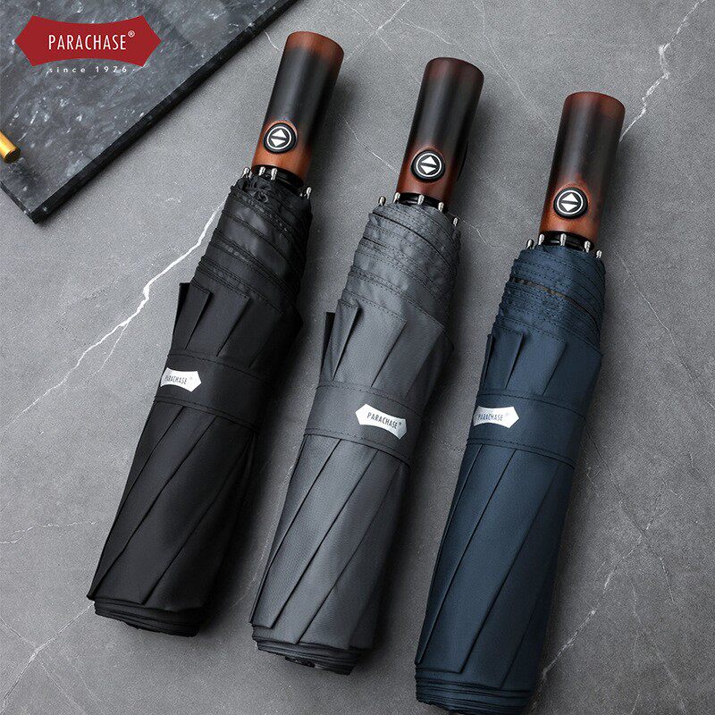 德国精工1.2米大号防晒太阳伞商务全自动三折防风男士遮阳晴雨伞