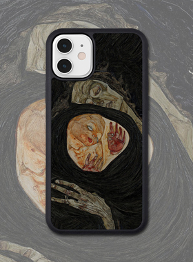 席勒复古油画适配iPhone 14PRO MAX/XR艺术生苹果8P/13手机壳定制17Pro手机套