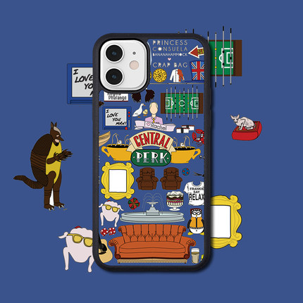 Friends老友记经典适配iPhone12苹果XS MAX/se/XR/7p/8plus手机壳17Pro Max新款16Pro防摔15华为Mate80