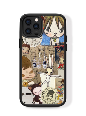 恶搞奈良美智适配iPhone14Pro MAX/13/11/XR趣味可爱拼接涂鸦苹果12Mini华为Mate50小米13OPPO防摔防滑手机壳