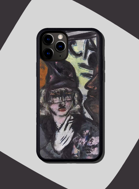 喻言同款叼烟的人适用iPhone14Pro MAX个性苹果12mini/13/8手机壳