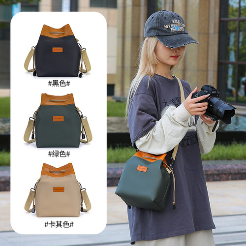 相机包收纳袋女斜挎微单内胆包保护套便携适用富士佳能R50