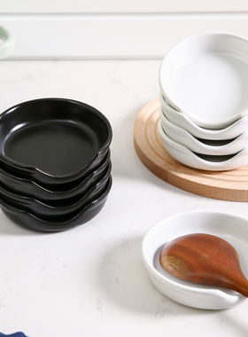 陶瓷家用汤勺托架勺子垫托锅铲火锅勺筷子托盘放勺子的托架厨房