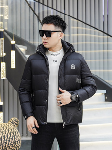 VMEN威曼羽绒服冬季新款男士连帽羽绒服时尚保暖90绒外套男装上衣