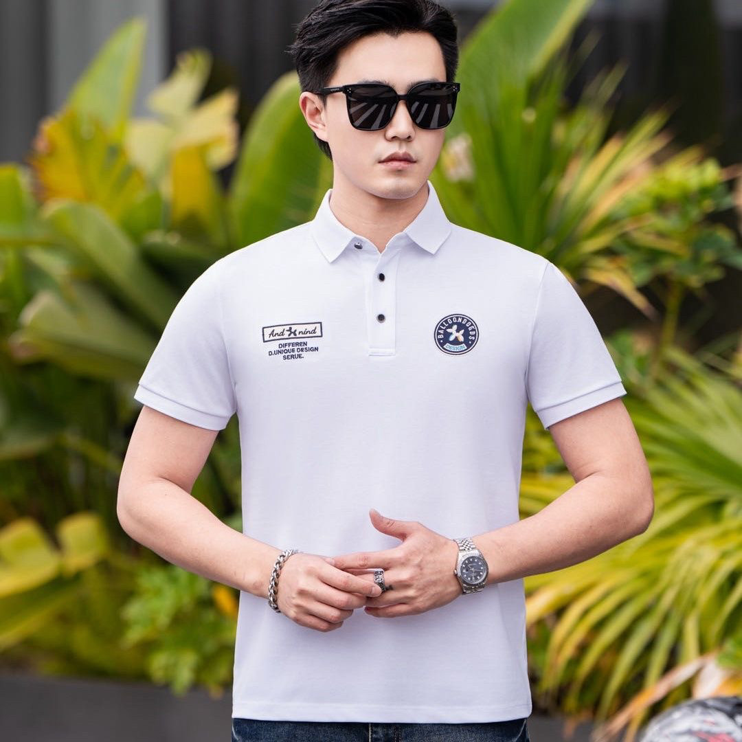 VMEN 2026夏季新款时尚POLO衫短袖T恤男青年时尚翻领百搭半袖上衣