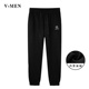 秋冬加绒新款 罗口小脚束脚裤 男修身 VMEN威曼男装 运动休闲长裤 150