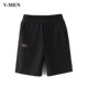 VMEN威曼潮流针织短裤 922223011 印花中裤 男韩版 青年休闲五分裤