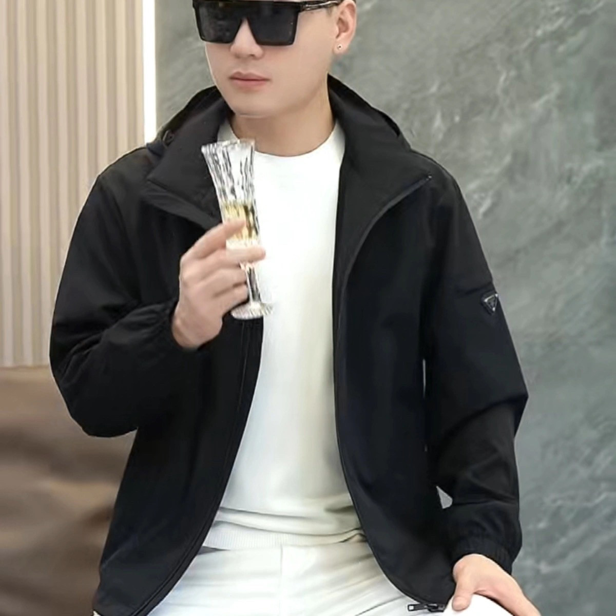 VMEN2026秋季男士连帽夹克