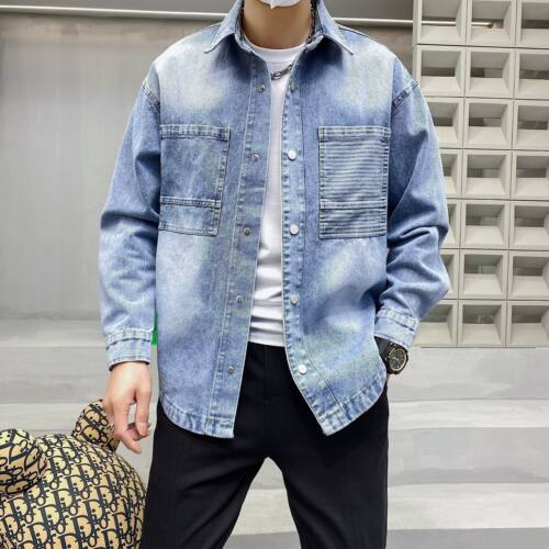 牛仔外套夹克威曼翻领春季宽松