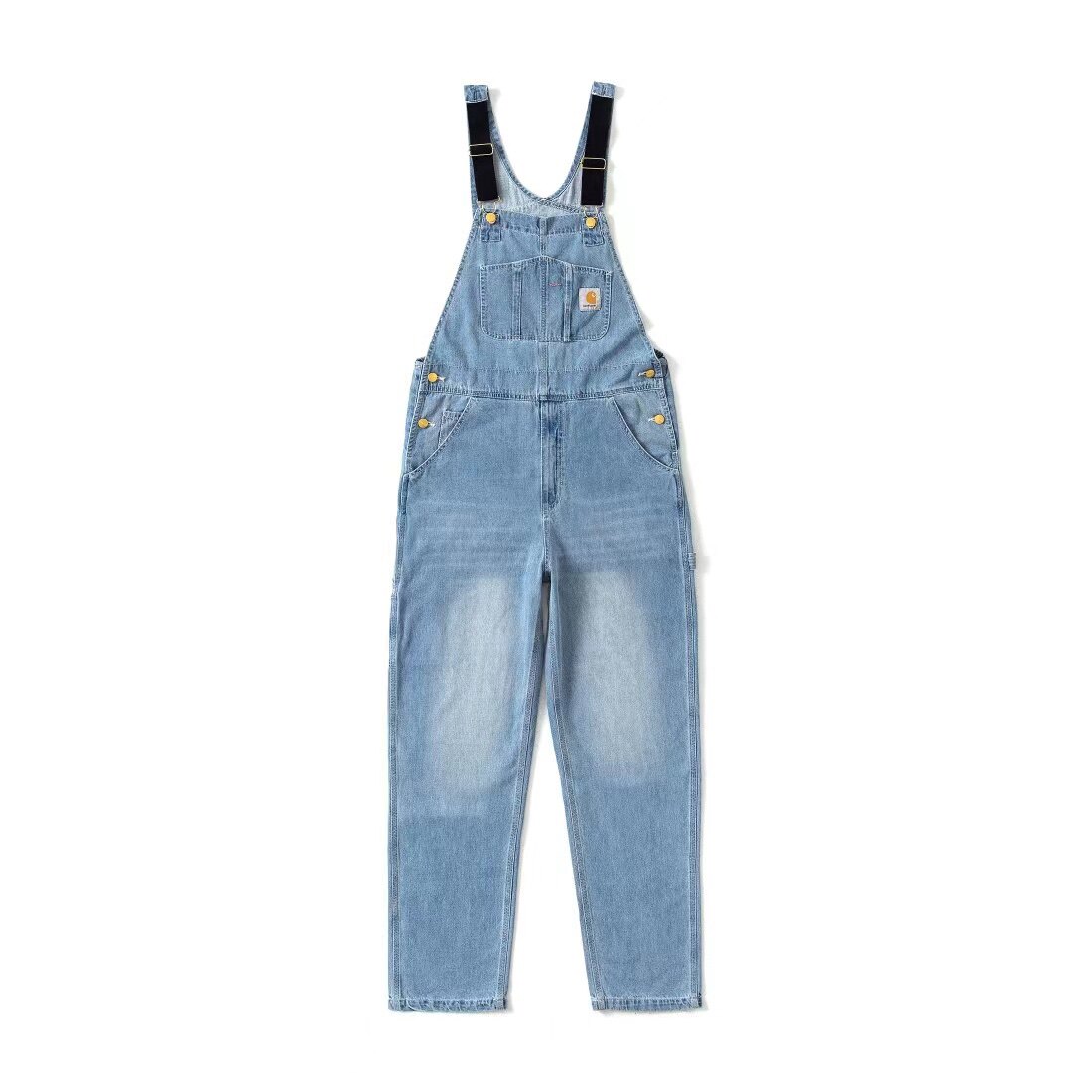 Carhartt 刘雯同款 卡哈特多口袋水洗工装牛仔背带裤潮牌工厂尾货