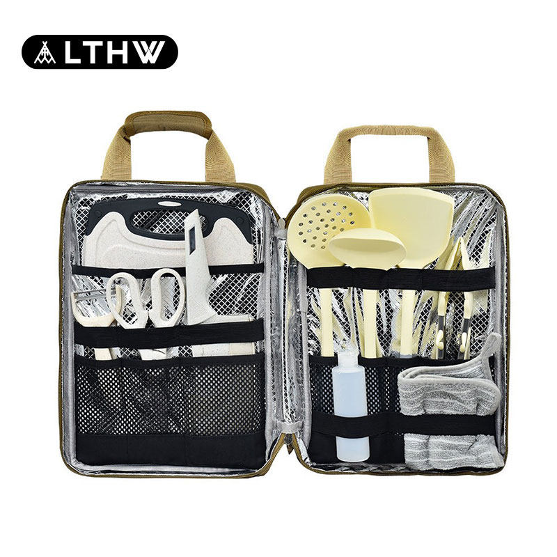 LTHW旅腾户外厨具便携套装露营野餐具装备用品野营炊具收纳包烧烤