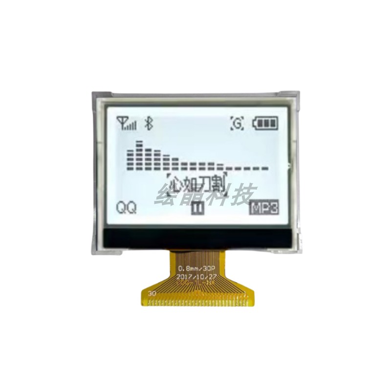 1.9寸显示屏 12864液晶屏定制仪器仪表液晶屏 FSTN点阵屏COG模组