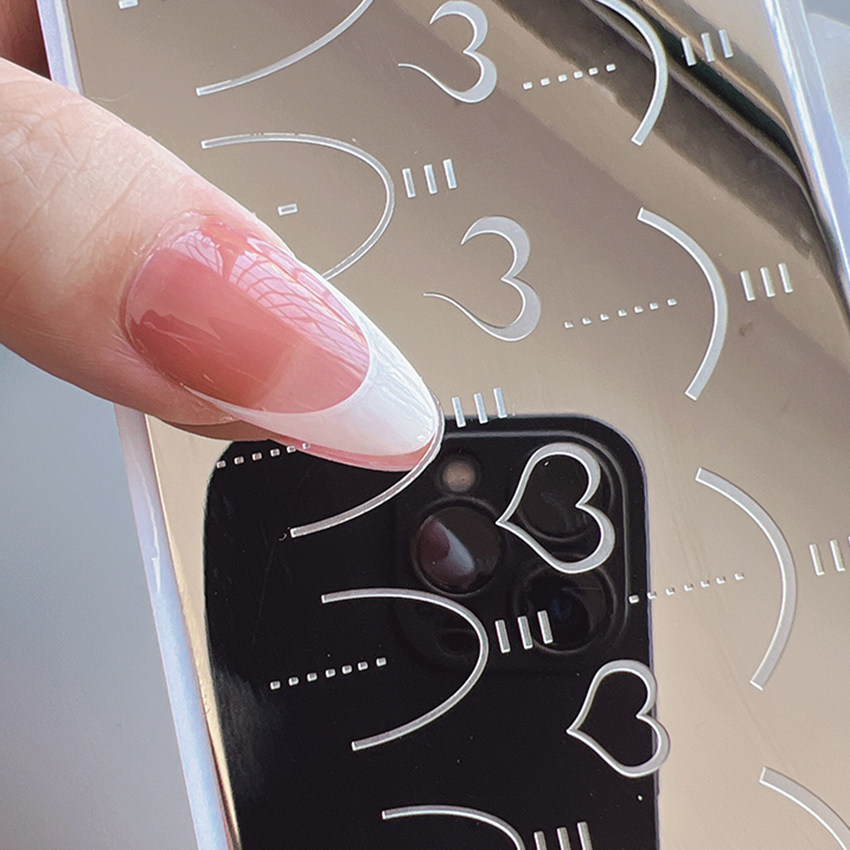 美甲印花模板法式定位转印钢板精细花纹带背板