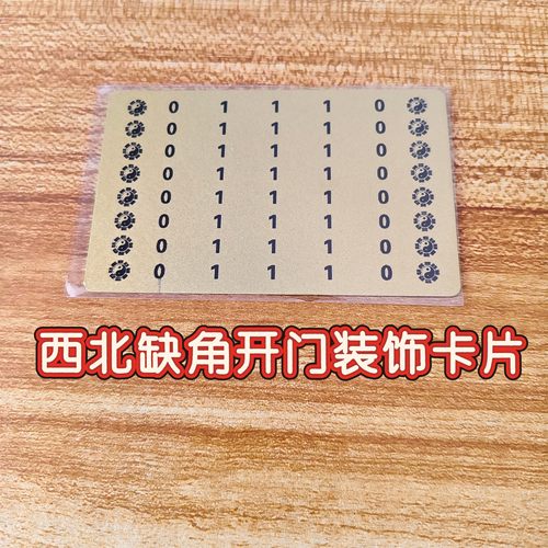 象数装饰卡西北缺角开门装饰数字牌 墙贴 趣味文创小卡片