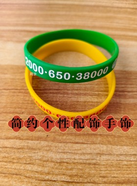 象数新中式数字文创手环 硅胶软质腕带 日常通勤装饰配饰手串 月