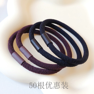 头绳2023年新款 高弹力橡皮筋女扎头发绳头饰耐用不伤发简约绑发圈