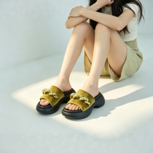 2026新款5cm厚底增高一字拖鞋女外穿时尚百搭拖鞋
