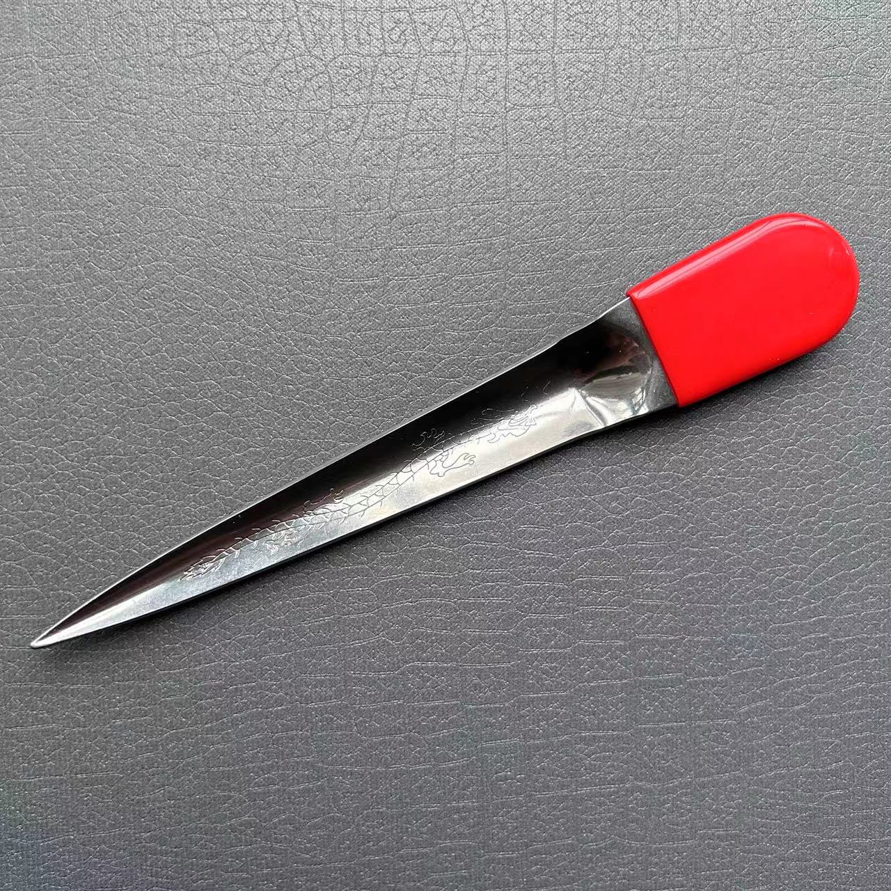 手编撬刀不锈钢龙纹撬刀