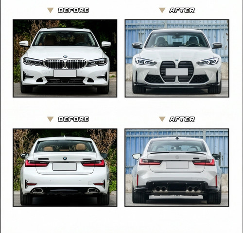 适用于宝马320i325i330i改装M3前后包围前后杠机盖叶子板G20G28