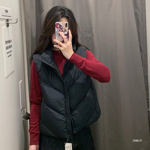 2025秋冬新款女装空气棉服短背心保暖马甲外套479210