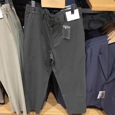 2025秋款男装高弹力长裤休闲裤加长常规款直筒裤子475598 477837