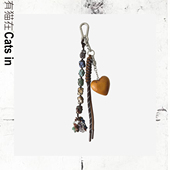 有猫在Cats in森林说「山契」木心山石串珠腰挂包挂件刘宇宁同款